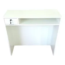 Balcao Caixa Atendimento Recepçao Mdf Com Fechadura. Cor Branco Foto mini 1
