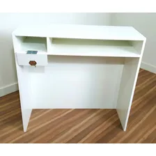 Balcao Caixa Atendimento Recepçao Mdf Com Fechadura. Cor Branco Foto mini 2