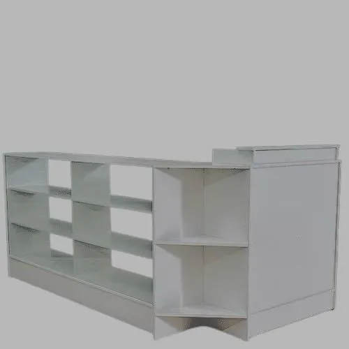 Balcão Caixa Balcão Vitrine 100% Mdf Cor Branco Suprema Moveis Foto 1