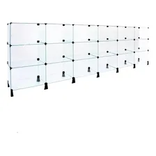 Balcao De Atendimento Vidro Para Lojas 3,00 X 1,00 X 0,30 Cor Preto Foto mini 1