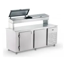 Balcão De Serviço Refrigerado C/condimentador 2m 220V Foto  mini 1