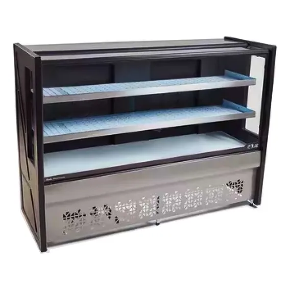Balcão Expositor Refrigerado Platinum Pbr200 Polar Estilo De Vidro Semi Curvo 127v Foto 1