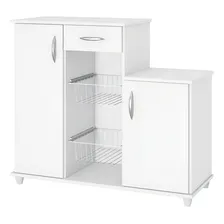 Balcão Fruteira E Bebedouro Diva New 2 Portas Notável Móveis Cor Branco Foto  mini 1