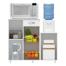 Balcão Fruteira E Bebedouro Diva New 2 Portas Notável Móveis Cor Branco Foto mini  3