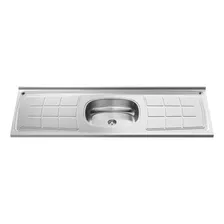 Balcão Gabinete Lisboa Com Pia Inox 150cm Armário Branco Foto mini  3