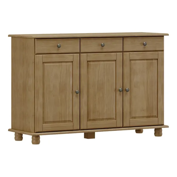 Balcao Madeira Maciça 3 Portas 3 Gavetas 129 Cm 8927 Freijo Foto 1