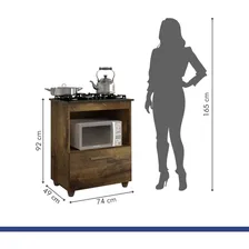 Balcão Para Cooktop E Forno 1 Gaveta Smart Siena Ehwt Foto mini 4