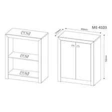 Balcão Para Escritório 2 Portas Me4103 Tecno Mobili Jb Foto mini  3
