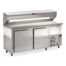 Balcao Refrigerado Condimentador Gbpz200t Inox 220v Gelopar Foto mini 1