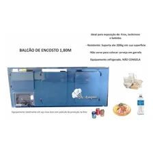 Balcão Refrigerado De Encosto 1.80mt Refrigel Aço Inox 110v Foto mini  3