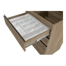 Balcão 60cm Maxxi Com Tampo 3 Gavetas Cb335 Kappesberg Cor Nogal Foto mini 3