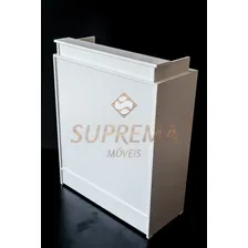 Balcão Caixa Balcão Vitrine 100% Mdf Cor Branco Suprema Moveis Foto mini 3