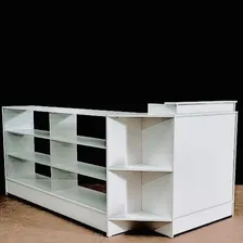 Balcão Caixa Balcão Vitrine 100% Mdf Cor Branco Suprema Moveis Foto mini 2