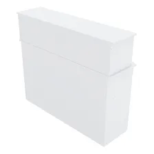 Balcão Caixa Com Prateleiras M360.b (comércio) Cor Branco Foto mini 4