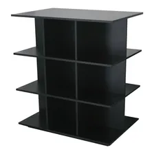 Balcão Central Com Nichos Para Loja Comércio - Modular Cor Preto Foto  mini 1