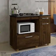 BalcĂŁo Cooktop 5 Bocas Violeta Basculante IpĂȘ - Kaiki MĂłveis Cor Marrom Foto mini 2