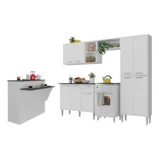 Balcão Cozinha Multimóveis Com Bancada Mp2255 Moderno Cor Branco Foto mini  2
