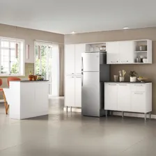 Balcão Cozinha Multimóveis Com Bancada Mp2255 Moderno Cor Branco Foto  mini 1
