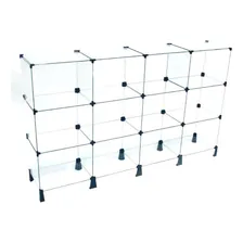 Balcão De Atendimento Em Vidro Com 12 Nichos 30x40 Cor Preto Foto mini 3