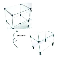 Balcão De Atendimento Em Vidro Com 12 Nichos 30x40 Cor Preto Foto mini 4