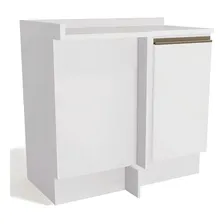 Balco De Canto Kappeseberg Maxxi Com Tampo 1 Porta Cb333 Cor Branco Foto mini 1