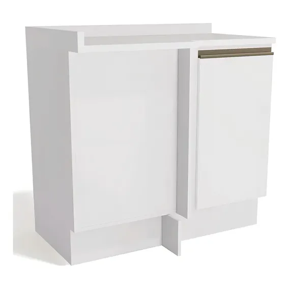 Balco De Canto Kappeseberg Maxxi Com Tampo 1 Porta Cb333 Cor Branco Foto 1