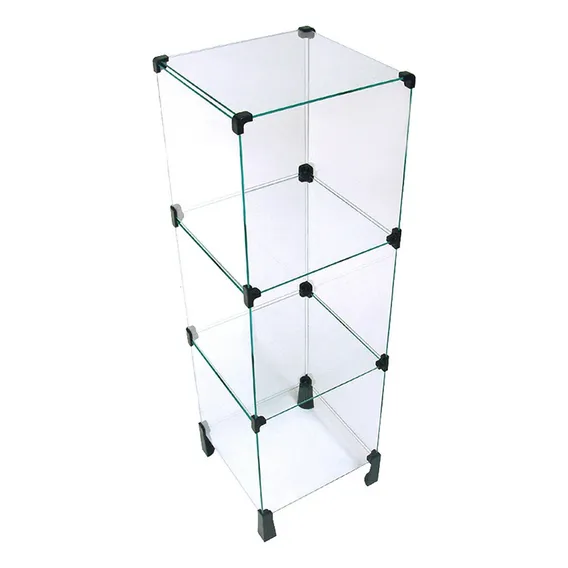 Balcão De Vidro Modulado Pequeno 0,30 X 1,00 X 0,30 Cor Transparente Foto 1