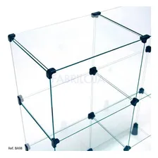 Balcão De Vidro Temperado Modulado 80 X 100 X 0,30 - 06 Divs Cor Transparente Foto mini 2
