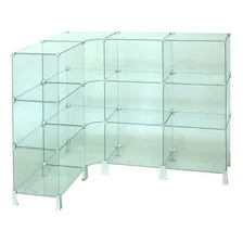 Balcão Em Vidro Em L 1,20 X 1,00 X 0,80 Cor Transparente Foto mini 1