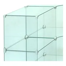 Balcão Em Vidro Em L 1,20 X 1,00 X 0,80 Cor Transparente Foto mini 3