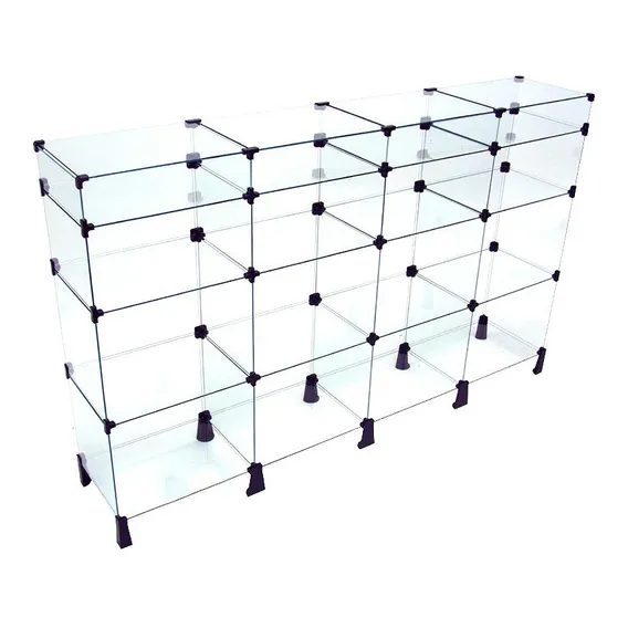 Balcão Em Vidro Para Loja Multiuso 1,60 X 1,00 X 0,30 Cor Preto Foto 1