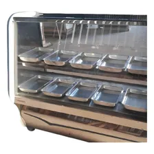 BalcĂŁo Estufa Quente Vitrine Para Salgados Toop 1,25m 220V Foto mini 3