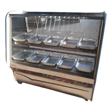 BalcĂŁo Estufa Quente Vitrine Para Salgados Toop 1,25m 220V Foto mini 2