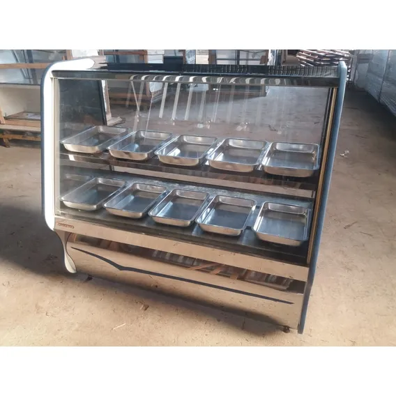 BalcĂŁo Estufa Quente Vitrine Para Salgados Toop 1,25m 220V Foto 1