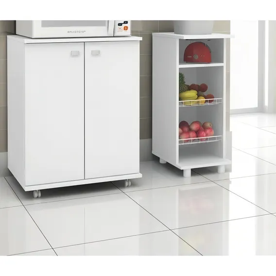 Balcão Fruteira Aberto 2 Aramados Bf3206 Tecno Mobili Dhwt Foto 1