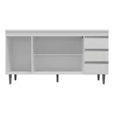 Balcão Gabinete Cozinha Andréia 150cm Com Tampo Branco Foto mini  3