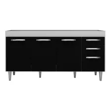 Balcão Gabinete De Pia Áustria 160cm 04 Portas 02 Gavetas Br Cor Branco Foto mini 1