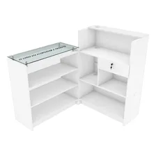 Balcão Loja Vitrine (loja, Caixa) Cor Branco Foto mini 4