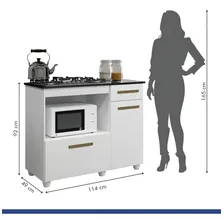 Balcão Para Cooktop E Forno 2 Portas 1 Gaveta Clara Fcwt Foto mini 4