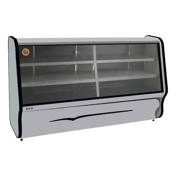 Balcão Refrigerado Toop 180cm 2 Pista Fria Vitrine Expositor 220v Foto 1