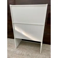 Balcão Reto Atendimento Recepção Caixa Vallet Em Mdf 100% Br Cor Branco Foto mini 3
