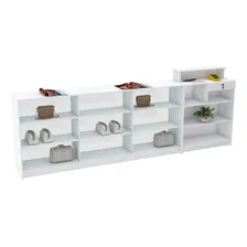 Balcão Vitrine Com Caixa M468.b (expositor, Loja, Comércio) Cor Branco Foto mini 1