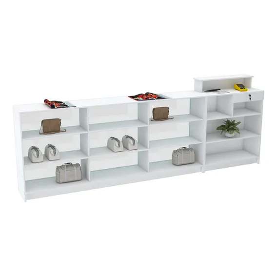 Balcão Vitrine Com Caixa M468.b (expositor, Loja, Comércio) Cor Branco Foto 1