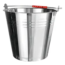 Balde 10 Litros Inox Para Cerveja Bebida Gelo Ke Home 5596 Cor Prateado Nome Do Desenho Liso Foto mini 4