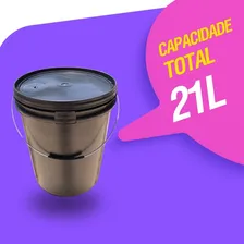Balde 20l Para Pedreiro - Kit 10 Pças Cor Preto Foto mini 2