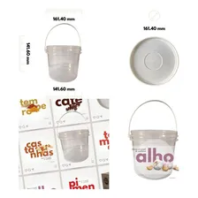 Balde 2.2l Transparente C/ Tampa Lacre - 40 Peças Foto mini 2