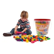 Balde De Blocos De Montar Com 104 Peças Brinquedo Educativo Foto mini 3