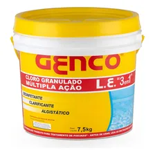 Balde De Cloro Genco De Pisicna L.e 3 Em 1 7,5kg Foto mini 1