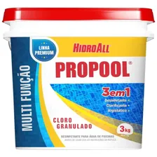 Balde De Cloro Granulado Para Piscina 3 Em 1 Propool 3kg Foto  mini 1