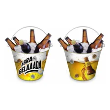 Balde De Gelo Personalizado Amizade Porta Bebidas Cerveja 5l Cor Branco CERVEJEIROS Foto mini 2